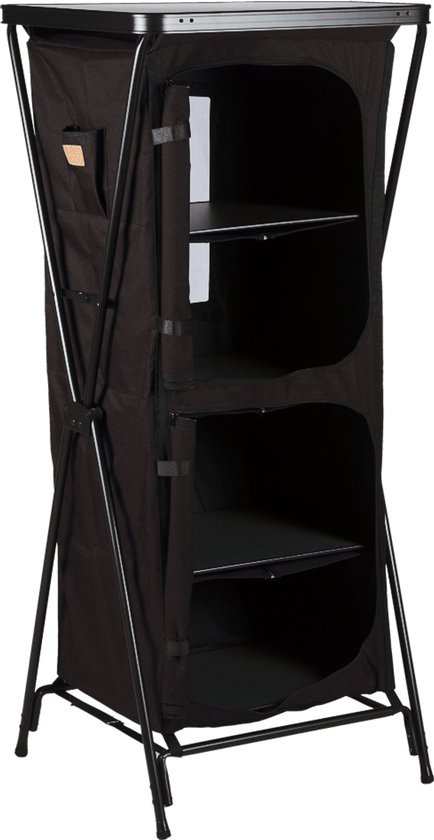 Redwood - Campingkast - Opbergkast Pescadero Tall Black 2.0 - Zwart