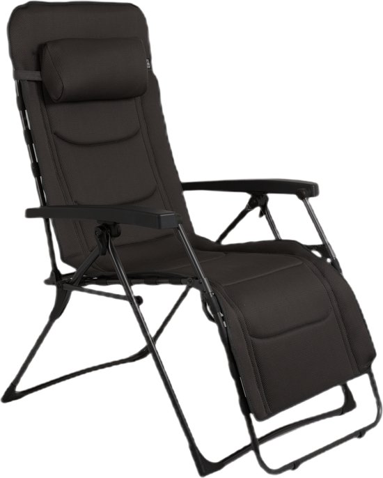 Redwood - Campingstoel - Emerald Relaxstoel - Zwart