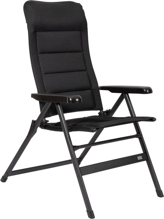 Redwood Sequoia Comfort Stoel L - Camping standenstoel opvouwbaar - Zwart van Redwood