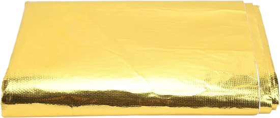 Reflecterende Warmtebarrière Folie, Hoge Temperatuur Zelfklevende Warmteschild, Thermische Isolatie Dekentje voor Auto Slangenbescherming, 39 x 47 inch, Ideaal voor Warmtebescherming en Isolatie van Merkloos