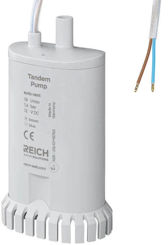 Reich waterpomp Twin met Ontluchting + Zeef UniQuick 12V-19L