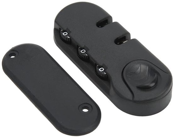 Reisbagageslot Bagagewachtwoordslot Vervangend Bagageslot voor Koffertrekstang, 3-cijferige Combinatie Kofferveiligheidsslot Kofferwachtwoordslot met Zinklegeringvangst van Merkloos