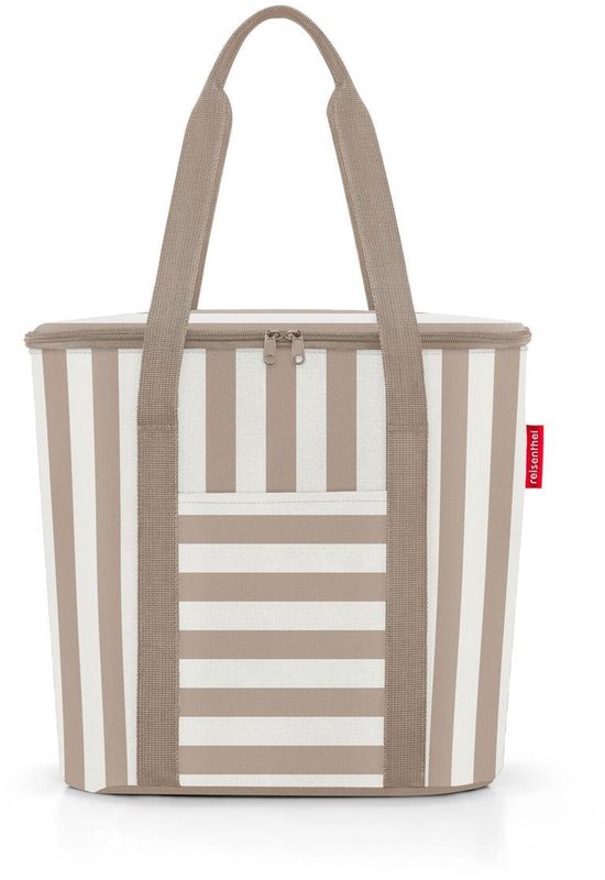 Reisenthel Thermoshopper Koeltas - 15L - Summerstripes Coffee Zand van Merkloos
