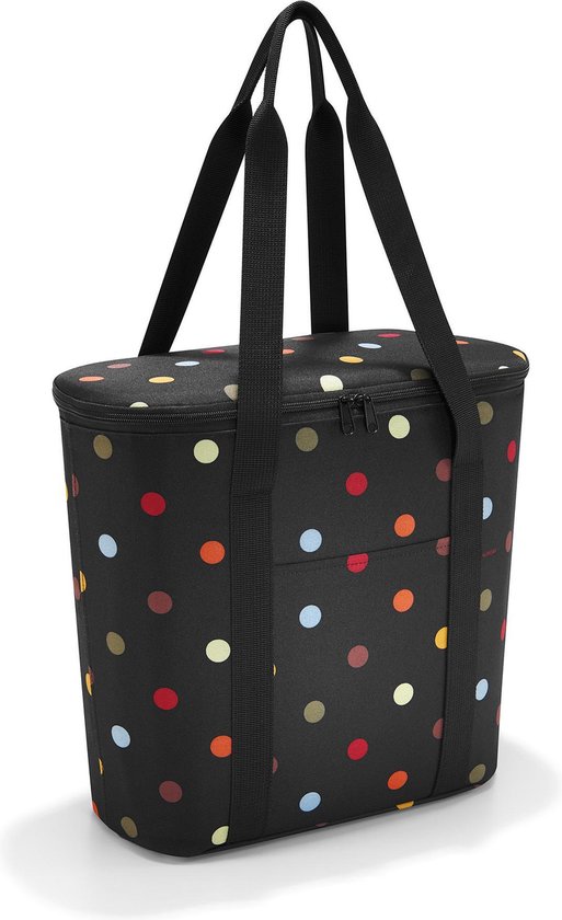 Reisenthel Thermoshopper Koeltas - Polyester met aluminium voering - 15 L - Dots Zwart;Multi Kleur van Reisenthel