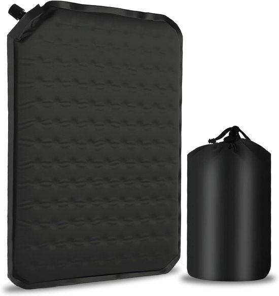 Reismat van traagschuim, opblaasbaar en draagbaar, 40 x 30 cm, waterdicht, ideaal voor camping, outdoor en auto