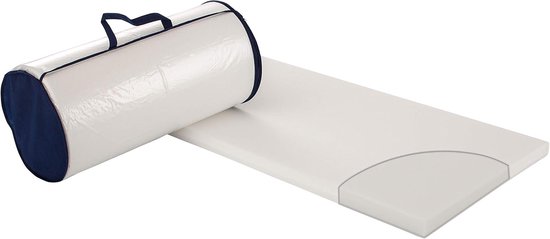Reismatras - Opvouwbaar matras - Comfortabel slapen - Wasbare hoes - 60 x 120 cm - Wit