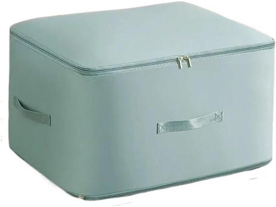 Reisopbergtas draagbare compressie dekbed opbergtas grote capaciteit kast dekbed organizer kast kussen deken organizer (54 x 42 x 30 cm-blauw, 1 stuks)
