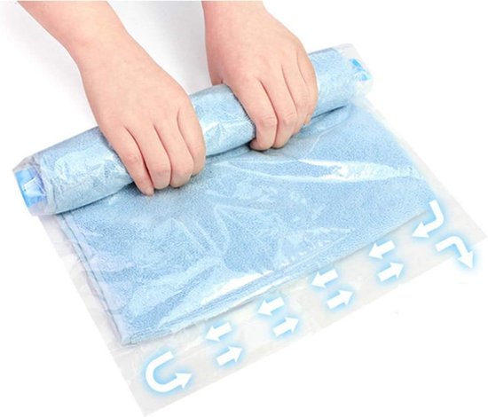 Reisopbergzakken - 10 compressiezakken voor kleding, extra groot - Ruimtebesparend en herbruikbaar