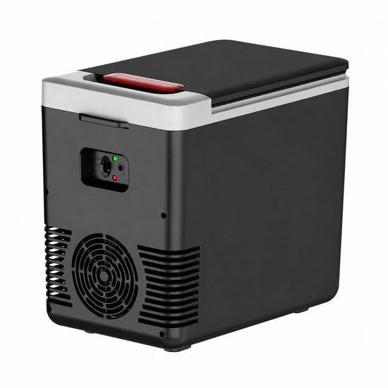 Reky Koelkast - Elektrische koelbox - Koelbox - Koelkast tafelmodel - Auto koelkast - Vriezer - Compressor - Zwart - 12V auto - 10L