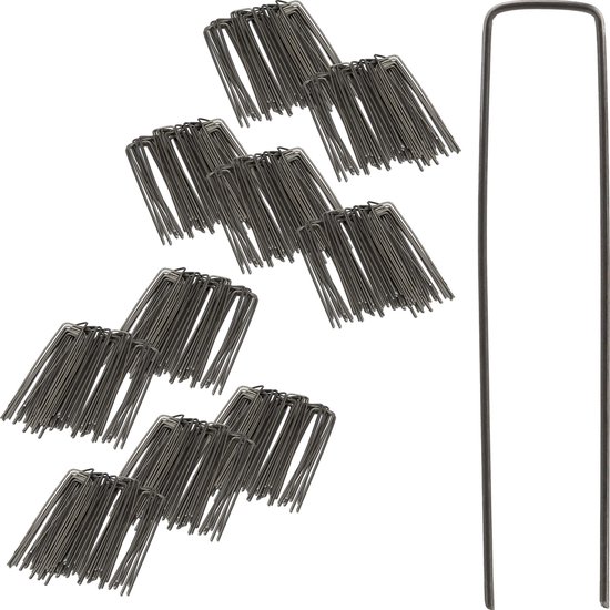 Relaxdays 500x gronddoekpen - grondanker - haring - gronddoekhaak - grondhaken - 2mm van Relaxdays