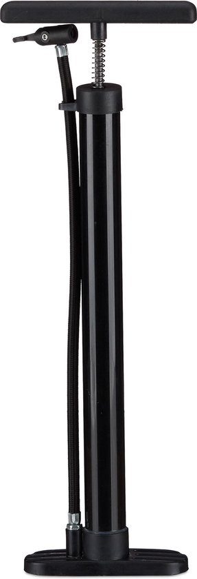 relaxdays vloerpomp fiets - pomp - fietspomp - autopomp - classic - luchtpomp - zwart van Relaxdays