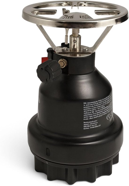 REN® Camping Gasstel - Gasstel - Kooktoestel Camping - Kookstel Gas Camping - Zwart - 12cm x 12cm x 19cm van Merkloos