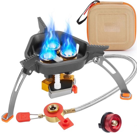 REN® Wokbrander - Kookbrander - Wok Brander - Zilver - 16cm x 16cm x 11cm van Merkloos