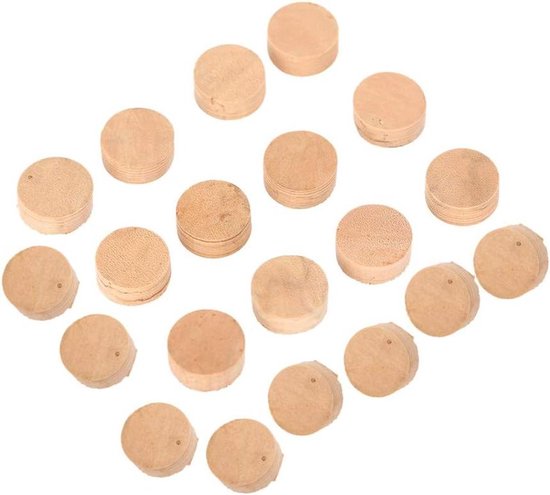 Reparatie Kurk Pads - Muziekonderdelen Instrument - Blaasinstrument Onderhoud - Hoogwaardig Kurkmateriaal - 20 Stuks 9.5mm - Natuurlijk van Merkloos