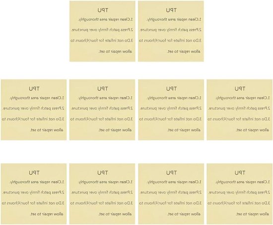 Reparatie Patch - Herstelstickers - Snelle Reparaties - Sterk Klevend - 6.5 cm - Transparant