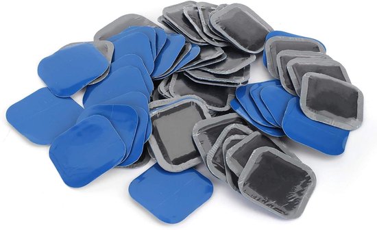 Reparatie Patch Kit - Bandenplakkers - Band lekken dichten - Duurzaam Rubber Materiaal - 60 stuks - Zwart