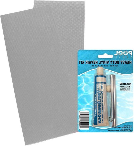 Reparatie Patch Kit - Waterdichte Stickers - Opblaasbare Zaken Repareren - Heavy Duty Vinyl - 20 x 15 cm - Blauw