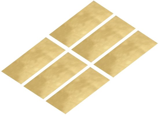 Reparatie Patch - Stof Patch Nylon - Kleding Repareren - Zelfklevende Achterkant - 200x100mm - Goud van Merkloos