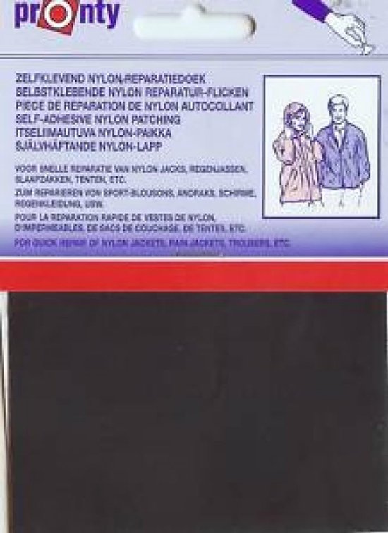 Reparatie Patch - Zelfklevend Nylon - Tent Reparatie - Fluorescerend Oranje - 20x10 cm van Merkloos