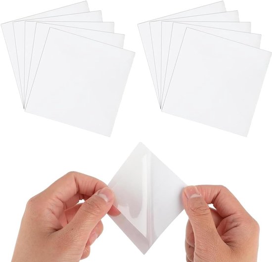 Reparatie Plakkers - Zelfklevende Patches - Waterdicht Herstel - Sterke TPU Materiaal - 7x7 cm Per Stuk - Transparant van Merkloos