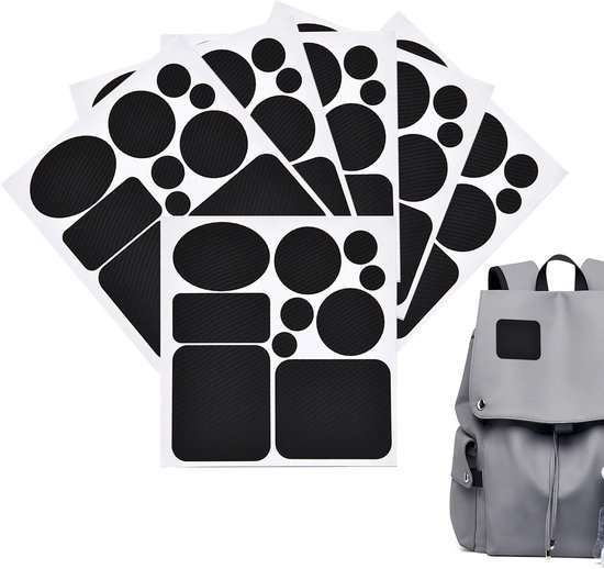 Reparatie Pleisters - Stoffen Patches - Kleding Herstellen - Zelfklevend Waterdicht - 6 Stuks - Zwart