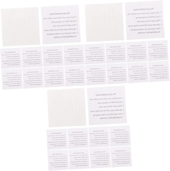 Reparatie Pleisters - Zelfklevende Stickers - Opblaasbare Producten - Waterbestendig TPU Materiaal - 75 Stuks - Wit
