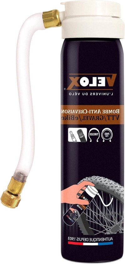 Reparatie spray - Fietsbanden - Snelle Bandenreparatie - Voor Presta Schrader - 75 ml - null van Merkloos
