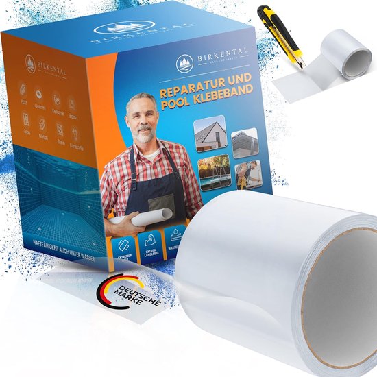 Reparatie Tape - Waterdicht Afdichtband - Snelle Herstellingen - Onderwater Toepasbaar - 10x150 cm - Transparant