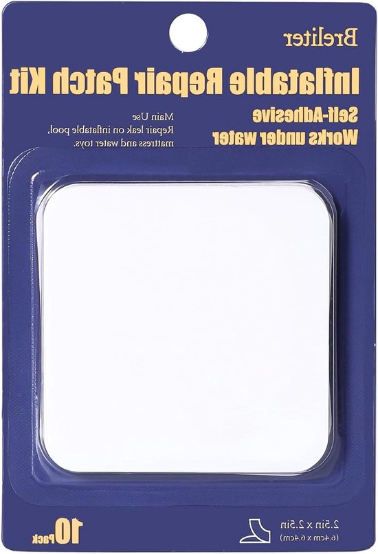 Reparatiedoek Set - Waterdichte Plakker - Lekkages Dichten - Flexibel TPU Materiaal - 10 Stuks - Transparant van Merkloos