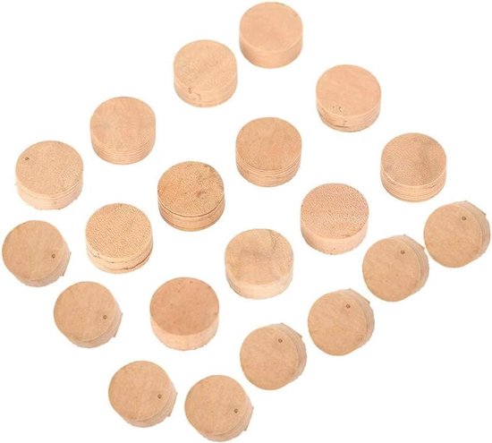 Reparatiedopper Pads - Trompet Onderdelen - Muziek Instrument Reparatie - Hoogwaardig Kurkmateriaal - 9 x 4 mm - Natuurlijk