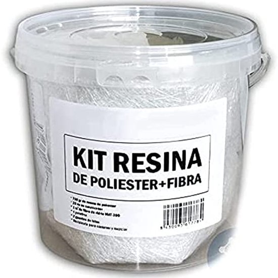 Reparatiekit Hars en Glasvezel voor Duurzame Herstellingen - Compleet 1m2 Set van Merkloos