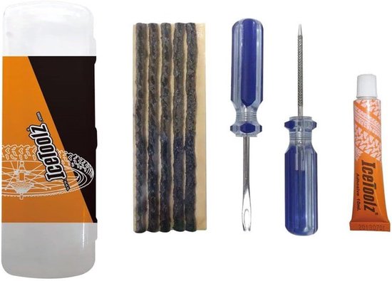 Reparatiekit Tubeless Banden - Fietsband Reparatie - Lekkages Dichten - Compact Formaat - 126 x 57 cm
