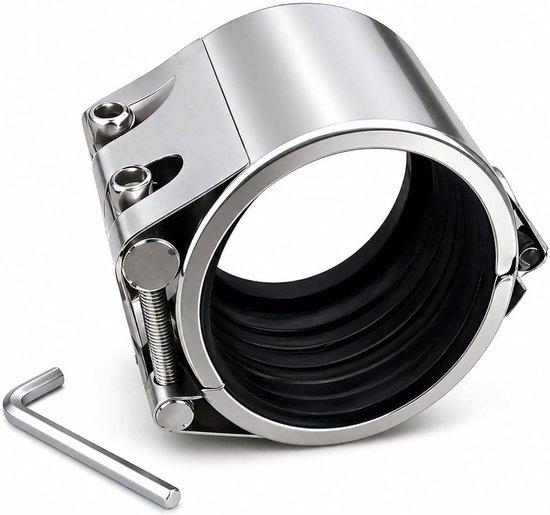 Reparatieklem - Lekreparatie set - Buizen Dichten - Hoge druk bestendig - 113-116 mm - Zilver