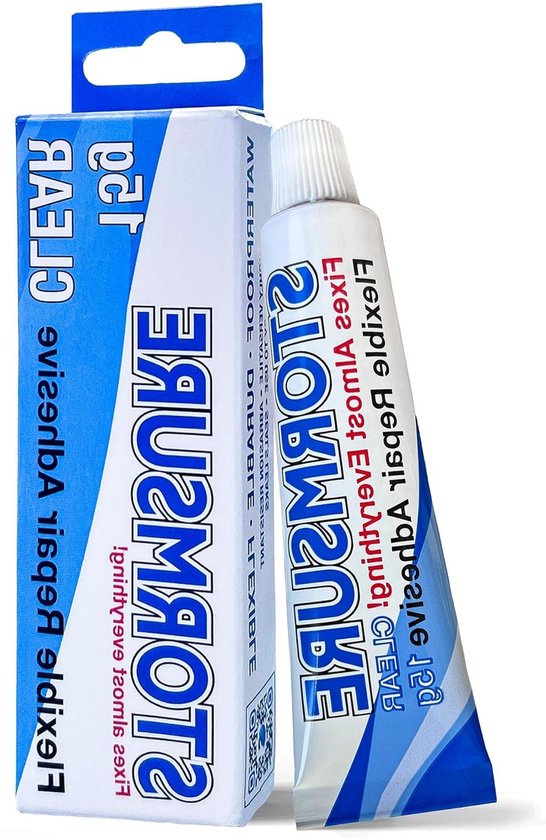 Reparatielijm - Flexibele lijm - Schoeisel repareren - Waterdichte afdichting - 15 ml - Transparant