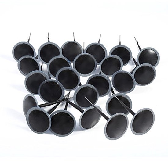 Reparatiepakket voor autobanden met universele patches en plugs - 24 stuks
