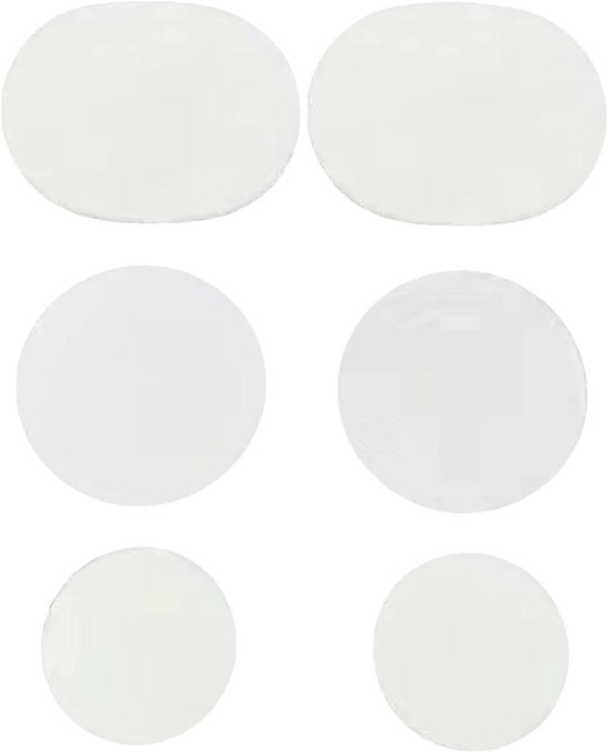 Reparatiepatch Schoengaten - Schoenstickers Hiel - Schoenen Repareren - Zelfklevend Waterdicht - 6 Stuks - Gemengde Kleuren