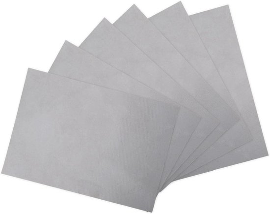 Reparatiepatches PVC - Waterdichte Stickers - Opblaasbaar Repareren - Zelfklevend Snel - 10x20 cm - Grijs