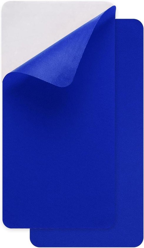 Reparatiepatches Stof - Plakstrips Kleding - Outdoor Gear Repareren - Zelfklevend Waterdicht - 10 x 20 cm - Diepblauw van Merkloos