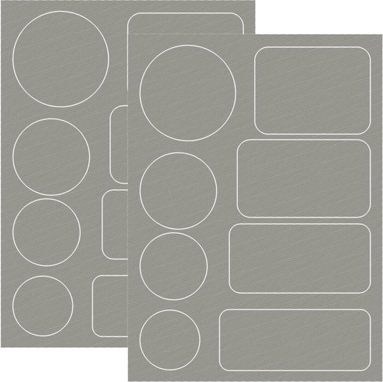 Reparatiepleisters Donsjack - Nylon Patches - Kleding Herstellen - Zelfklevend Waterdicht - 16 stuks - Lichtgrijs van Merkloos