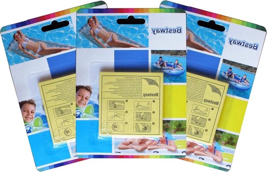 Reparatiepleisters - Plakstrips - Luchtbed Repareren - Zelfklevend - 30 stuks - Transparant