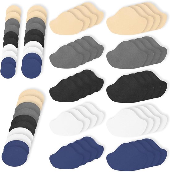 Reparatiepleisters Schoen - Hiel Reparatie Kit - Schoenen Herstellen - Zelfklevend Leer - 70 Stuks - Diverse Kleuren