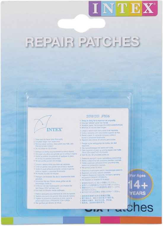 Reparatiepleisters voor Opblaasbare Artikelen - Zelfklevend PVC Set (6 Stuks) van Merkloos