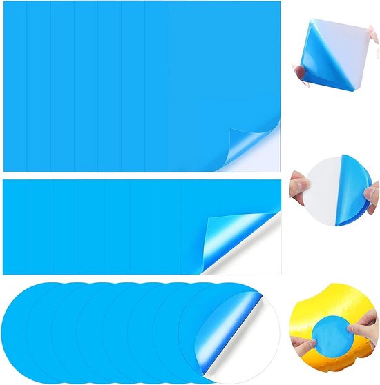 Reparatiepleisters voor Zwembaden - 24 Stuks PVC Zelfklevend van Merkloos