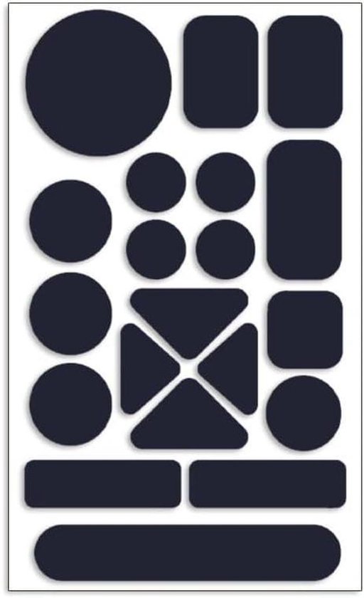 Reparatiepleisters Zelfklevend - Kleding Herstel - Outdoor Uitrusting - Waterdicht Nylon Materiaal - 10 Stuks - Donkerblauw van Merkloos