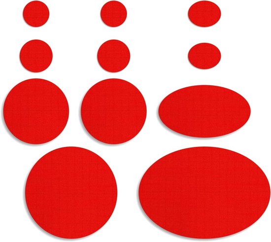 Reparatiepleisters - Zelfklevende patches - Kleding herstellen - Waterdichte scheurvastheid - 11 stuks - Rood