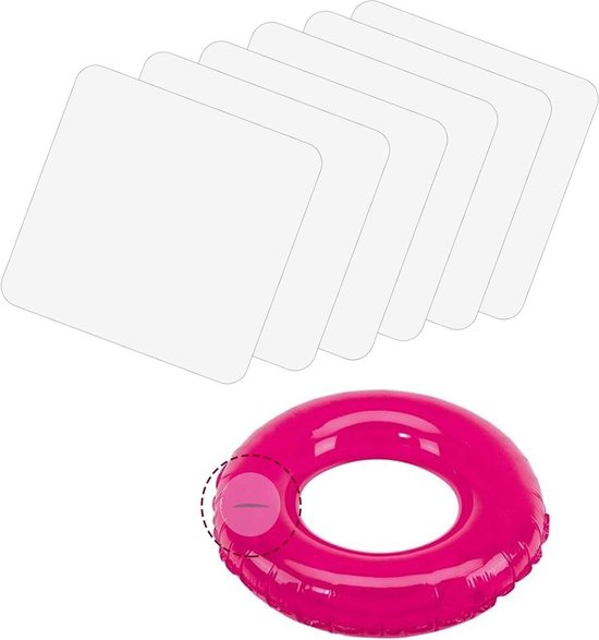 Reparatiepleisters - Zelfklevende Patches - Opblaasbaar Herstel - Waterdichte Flexibiliteit - 6 Stuks 10x10cm - Transparant