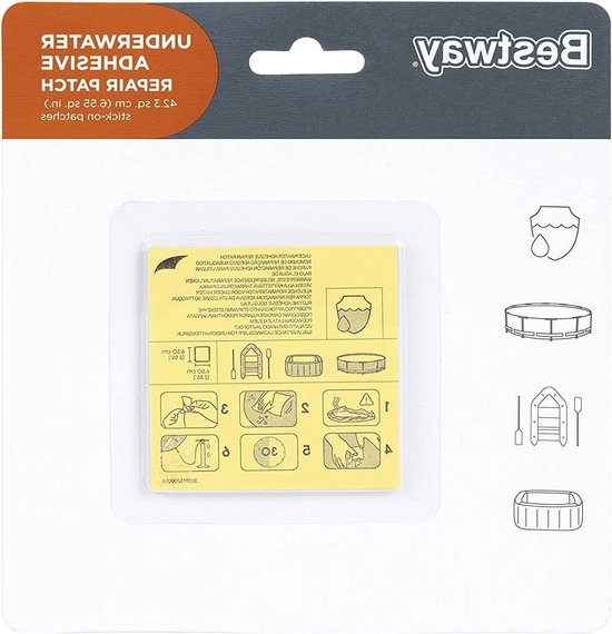 Reparatiepleisters - Zelfklevende patches - Zwembad repareren - Onderwater toepasbaar - 10 stuks - Transparant