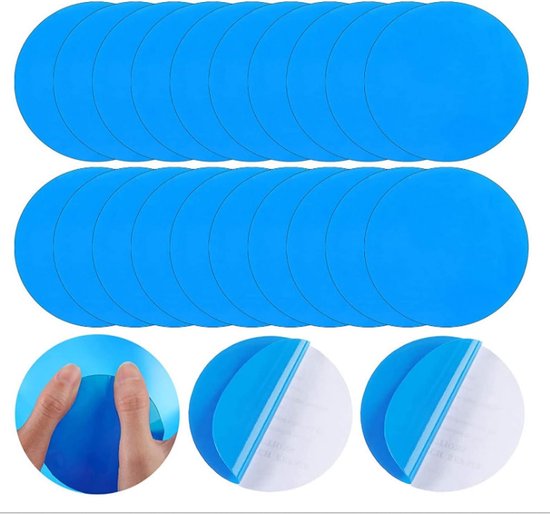 Reparatiepleisters Zwembad - Zelfklevende Patches - Waterdicht Repareren - Snelle Bevestiging - 7.5 cm Rond - Blauw