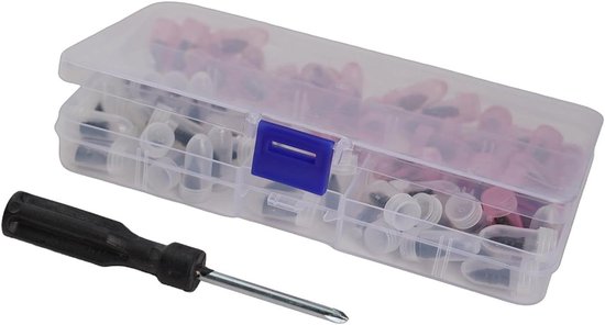 Reparatieset Autobanden - Band Plakset - Lekke Banden Repareren - Twee Maten Schroefnagels - 31 stuks - Zwart