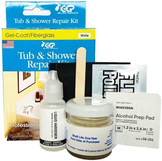 Reparatieset Bad Douche - Sanitair Herstelkit - Lekkages Dichten - Eenvoudig in Gebruik - 4.6 x 12.7 x 10.7 cm van Merkloos